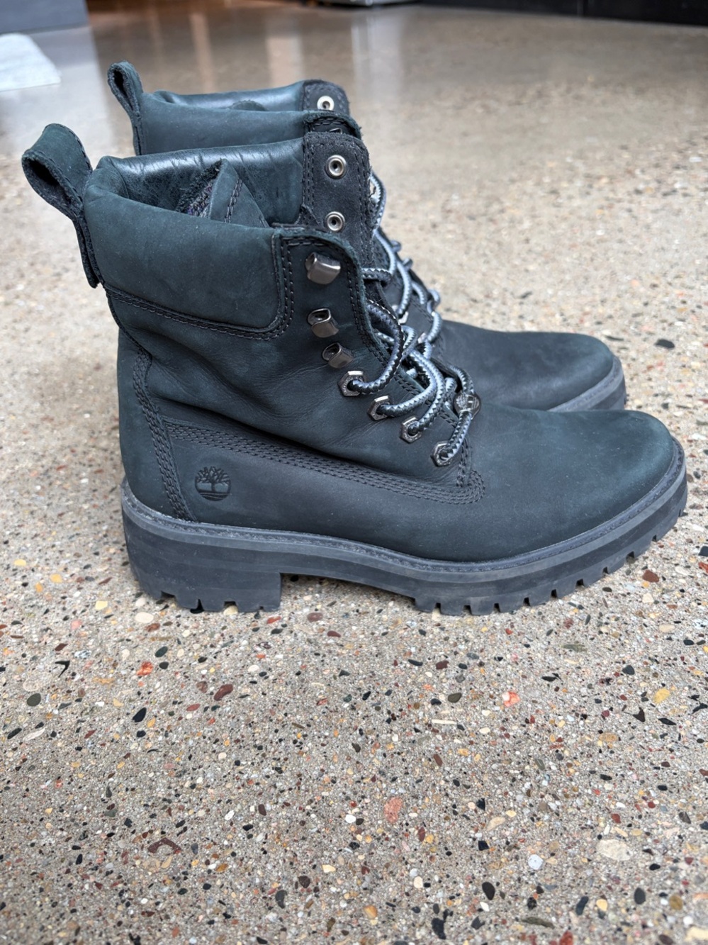 Timberland Black Lace-Up Boots